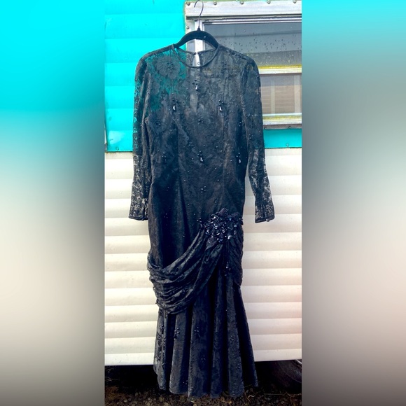 Silk Evening Dress - Picture 1 of 6